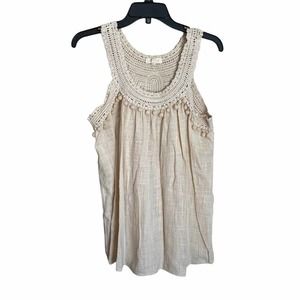 Adiva Crochet sleeveless top Medium